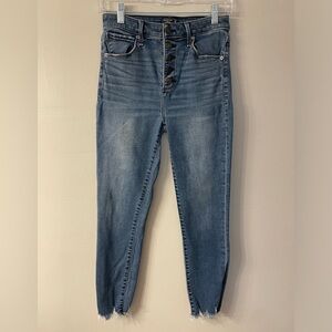 Abercrombie Fitch Jeans Women's Size 28 6 Simone High Rise Ankle Skinny Med Wash